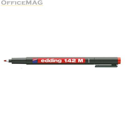 Универсален перманентен OHP маркер Edding 142 M 1.0 mm Червен