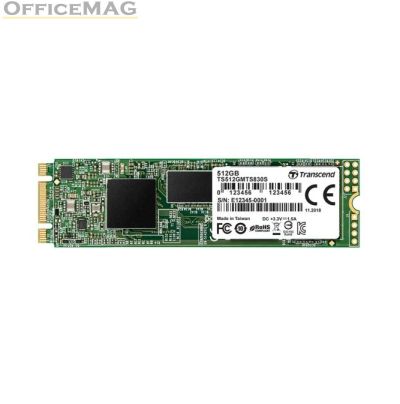 Твърд диск Transcend 512GB, M.2 2280 SSD, SATA3 B+M Key, TLC