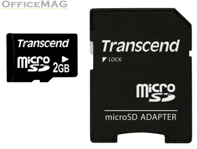 Памет Transcend 2GB micro SD (with adapter)