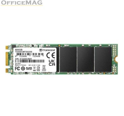 Твърд диск Transcend 500GB, M.2 2280 SSD, SATA3 B+M Key, TLC