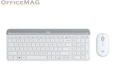 Комплект Logitech Slim Wireless Keyboard and Mouse Combo MK470 - OFFWHITE