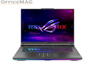 Лаптоп Asus ROG Strix G16 G614JU-N3136, Intel i7-13650HX 2.6 GHz , 16" FHD+ 16:10 (1920 x 1200, WUXGA) 165HZ,16GB DDR5 4800MHz (2x8GB), 512GB PCIe4. RTX4050  6GB GDDR6 , Wi-Fi 6E(802.11ax) , Backlit Chiclet Keyboard 4-Zone RGB, NO OS, Eclipse Gray