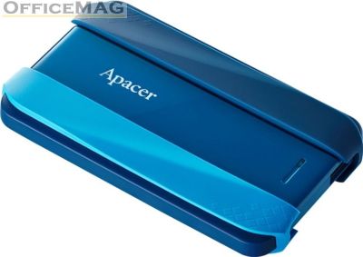 Твърд диск Apacer AC533, 1TB 2.5" SATA HDD USB 3.2 Portable Hard Drive Plastic / Rubber Vibrant blue