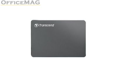 Твърд диск Transcend 1TB, 2.5" Portable HDD, StoreJet M3, Iron Gray, Slim