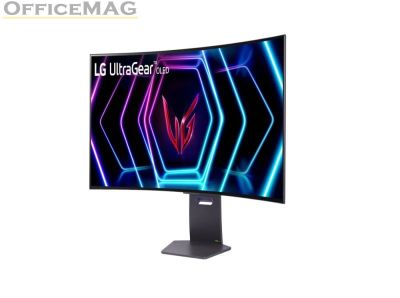 Монитор LG 39GS95QE-B, 39" Ultragear OLED 0.03ms (GtG), 21:9 Curved Gaming WQHD+ (3440x1440), 240Hz, 1000:1, 275 cd/m2, 1000:1, DCI-P3 98%, AMD FreeSync, NVIDIA G-Sync, VRR, HDR 400 ,PBPin PIP, USB Down/Up-stream, HDMI, DisplayPort, Tilt, Height, Swivel,