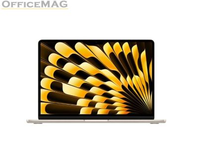 Лаптоп Apple 13-inch MacBook Air: Apple M3 chip with 8-core CPU and 10-core GPU, 24GB, 512GB SSD - Starlight