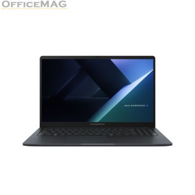 Лаптоп Asus,ExpertBook B1 B1503CVA-NJ0196X, I7-1355U, 15.6" FHD IPS(1920x1080), Intel Iris Xe Graphics, DDR4 16GB ( 16GB DDR4 on board ). (1 slot free), 512GB M.2 NVMe,VGA,HDMI,RJ45,Windows 11 Pro, Backpack, Gentle Grey