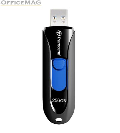 Памет Transcend 256GB, USB3.1, Pen Drive, Capless, Black