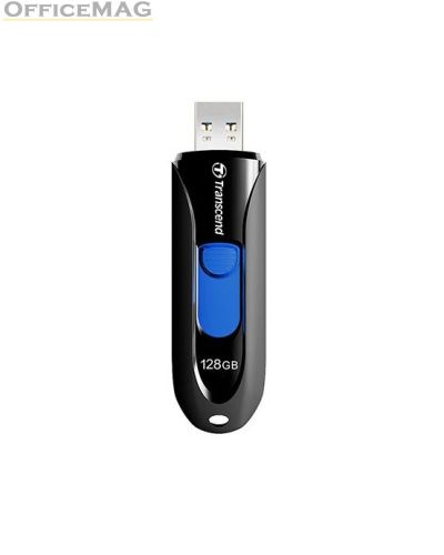 Памет Transcend 128GB, USB3.1, Pen Drive, Capless, Black