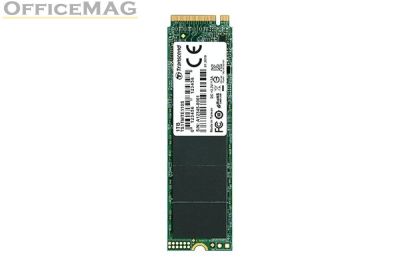 Твърд диск Transcend 1TB, M.2 2280, PCIe Gen3x4, M-Key, 3D TLC, DRAM-less