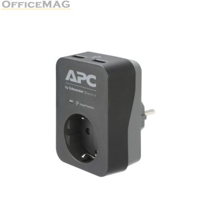 Филтър APC Essential SurgeArrest 1 Outlet 2 USB Ports Black 230V Germany