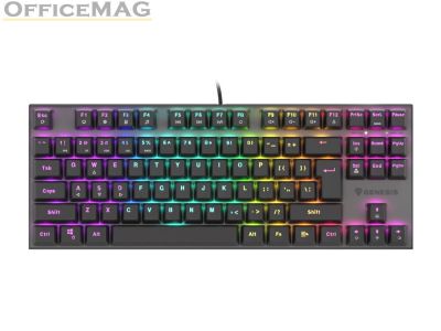 Клавиатура Genesis Mechanical Gaming Keyboard Thor 303 TKL RGB Backlight Red Switch US Layout Black