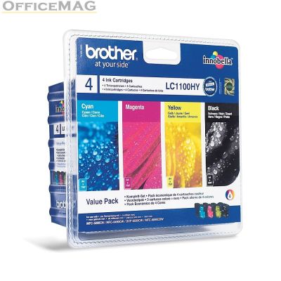 Консуматив Brother LC-1100HY BK/C/M/Y VALUE BP Ink Cartridge High Yield Set