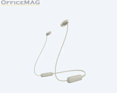 Слушалки Sony Headset WI-C100, taupe