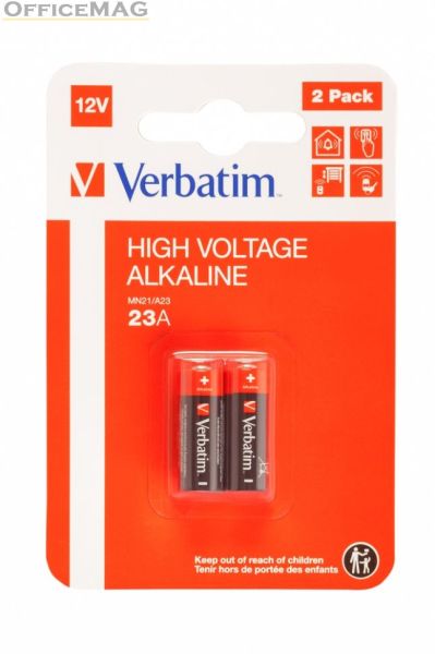 Батерия Verbatim ALKALINE BATTERY 12V 23A (MN21/A23) 2 PACK