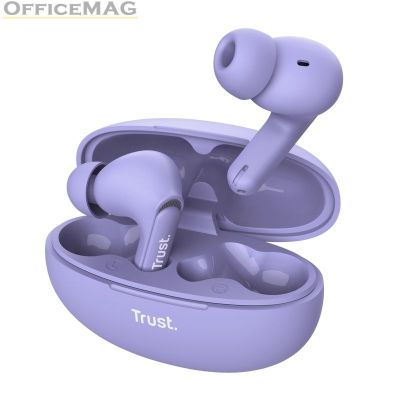 Слушалки TRUST Yavi Bluetooth ENC Earbuds Purple