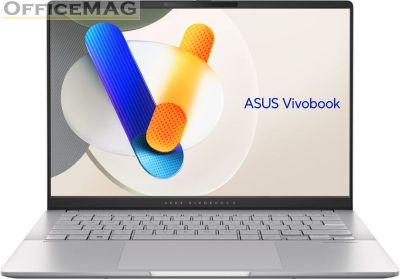 Лаптоп Asus Vivobook S M5406NA-QD080,AMD Ryzen R5-7535HS, 14 " OLED  WUXGA(WU) (1920X1200)16:10,16GB LPDDR5X (on BD),512 GB SSD,Backlit Chiclet Keyboard 1-Zone RGB with Num-key, NO OS,Cool Silver