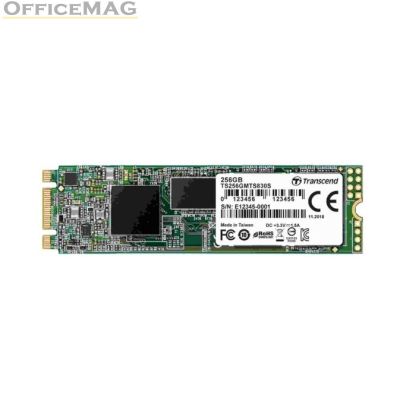 Твърд диск Transcend 256GB, M.2 2280 SSD, SATA3 B+M Key, TLC