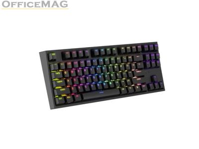 Клавиатура Genesis Gaming Keyboard Thor 404 TKL Black RGB Backlight US Layout Brown Switch