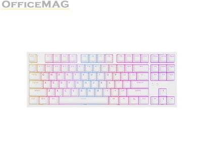 Клавиатура Genesis Gaming Keyboard Thor 404 TKL White RGB Backlight US Layout Yellow Switch