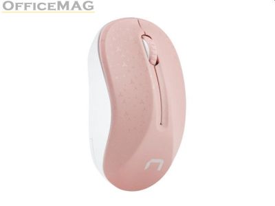 Мишка Natec Mouse Toucan Wireless 1600 DPI Optical Pink-White