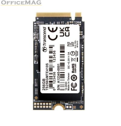 Твърд диск Transcend 256GB, M.2 2242, PCIe Gen4x4, NVMe, 3D TLC, DRAM-less