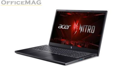 Лаптоп Acer Nitro V15, ANV15-51-55LV, Intel Core i5-13420H (up to 4.60 GHz, 12MB), 15.6" FHD IPS SlimBezel 144Hz, 16GB DDR5, 512GB PCIe NVMe SSD, GeForce RTX 3050 6GB GDDR6, INTEL 2X2 AX+BT, HD Cam, FP, KB Backlight, Linux, Black