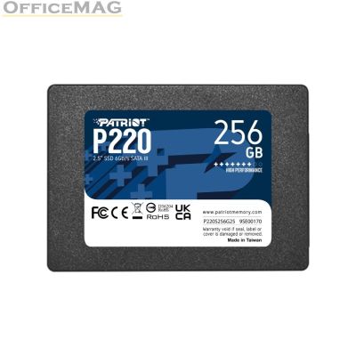 Твърд диск Patriot P220 256GB SATA3 2.5