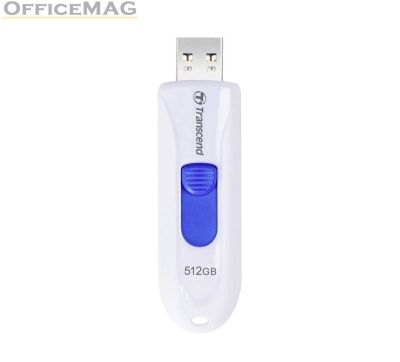 Памет Transcend 512GB, USB3.1, Flash Drive, Capless, White