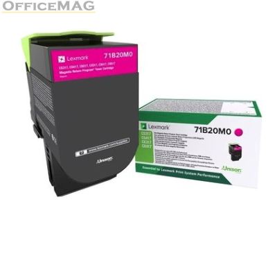 Консуматив Lexmark 71B20M0 CS/CX317, 417, 517 Magenta Return Programme 2.3K Toner Cartridge