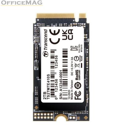 Твърд диск Transcend 2TB, M.2 2242, PCIe Gen4x4, NVMe, 3D TLC, DRAM-less