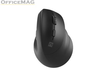 Мишка Natec Vertical Mouse Crake 2  BLUETOOTH 5.2 + 2.4GHZ BLACK 2400dpi, Right handed, black