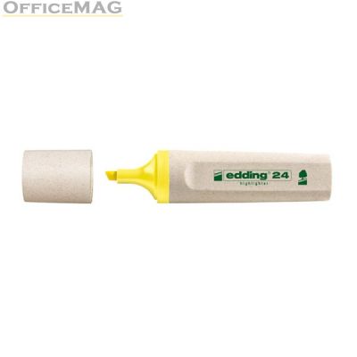 Текст маркер Edding 24 Ecoline Скосен връх 2-5 mm Жълт