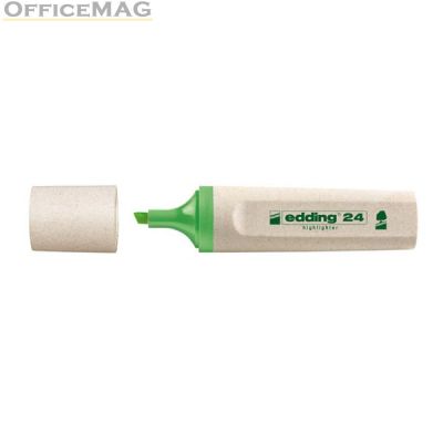 Текст маркер Edding 24 Ecoline Скосен връх 2-5 mm Зелен