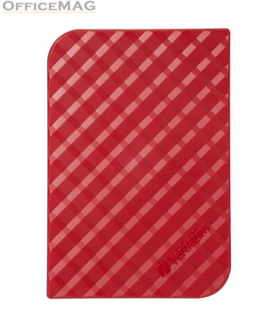 Твърд диск Verbatim STORE 'N' GO 2.5" (6.35CM) Gen 2 1TB USB 3.0 Red