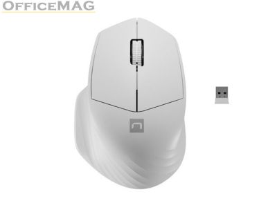 Мишка Natec Mouse Siskin Wireless 1600DPI 2.4GHz + Bluetooth 5.0 Optical White