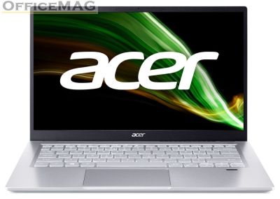 Лаптоп Acer Swift 3, SF314-43-R0W7, AMD Ryzen 7 5700U (1.8GHz up to 4.3GHz, 12MB) 14" IPS FHD ComfyView (1920x1080), 16GB DDR4, 512GB PCIe SSD, AMD Radeon, WiFi 6AX+BT, HD Cam, FPR, Silver, No OS