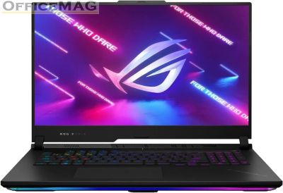 Лаптоп Asus ROG Strix SCAR 17 G733PYV-LL046W,AMD Ryzen 9 7945HX3D ,17.3" WQHD (2560 x 1440) 16:9, 240Hz,32GB DDR5 4800MHz (2x16GB), 1TB + 1TB PCIe 4.0 (RAID 0), RTX 4090,16GB DDR6, WiFi 6, RGB Per-Key Kbd, Win 11 ,Off Black