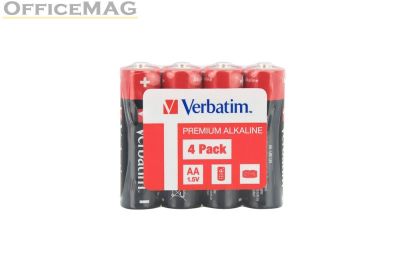 Батерия Verbatim ALKALINE BATTERY AA 4 PACK (SHRINK WRAP)