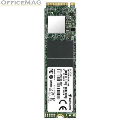 Твърд диск Transcend 512GB, M.2 2280, PCIe Gen3x4, M-Key, 3D TLC, DRAM-less